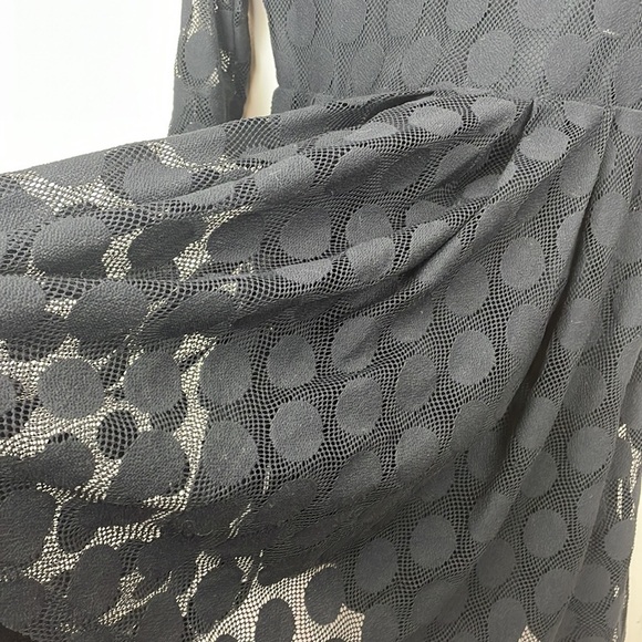 H&M || Women's Black Polka Dot Overlay Dress; Size Small - Picture 8 of 13